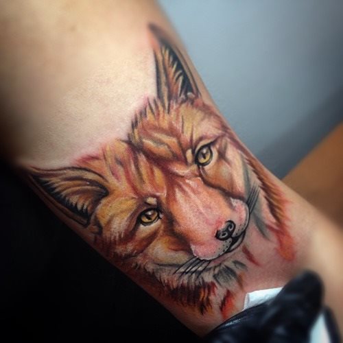 tatuaggio volpe 118