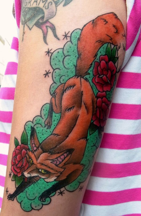 tatuaggio volpe 12