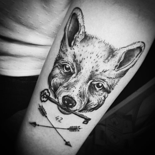 tatuaggio volpe 120
