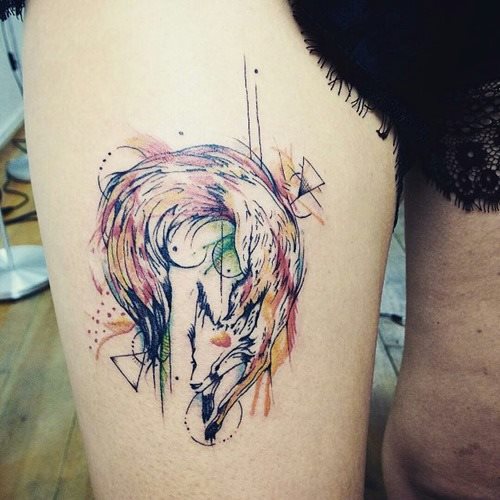 tatuaggio volpe 126