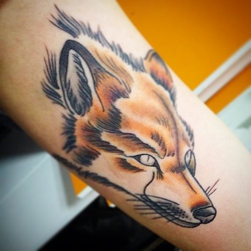 tatuaggio volpe 128
