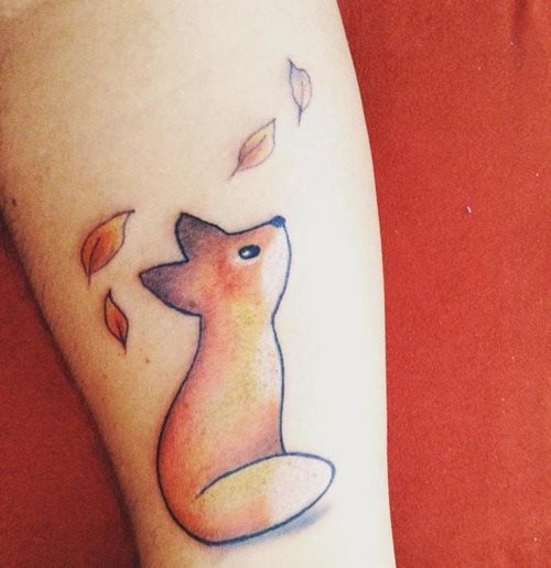 tatuaggio volpe 142
