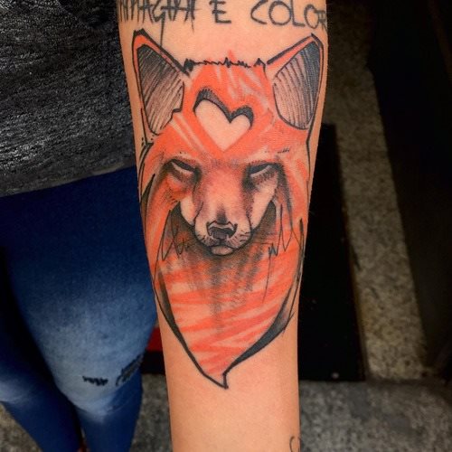 tatuaggio volpe 146