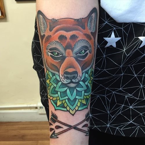 tatuaggio volpe 148