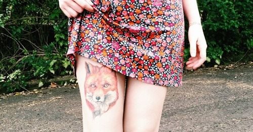 tatuaggio volpe 158