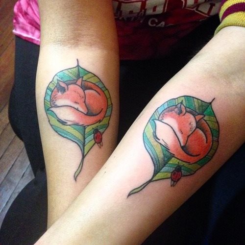 tatuaggio volpe 162