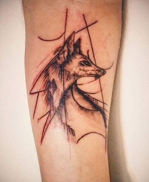 tatuaggio volpe 166
