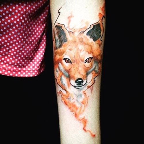 tatuaggio volpe 178