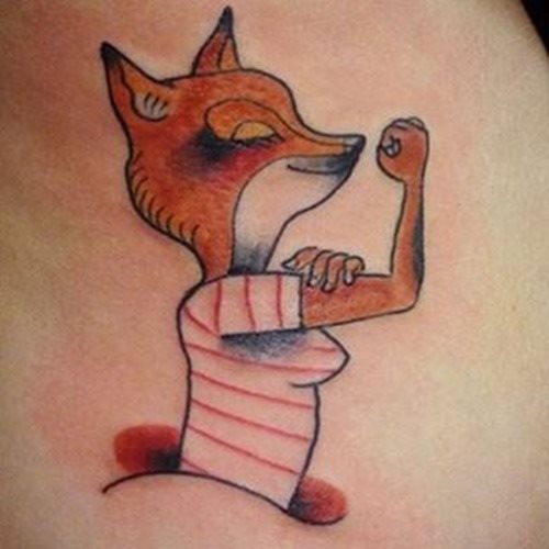 tatuaggio volpe 180