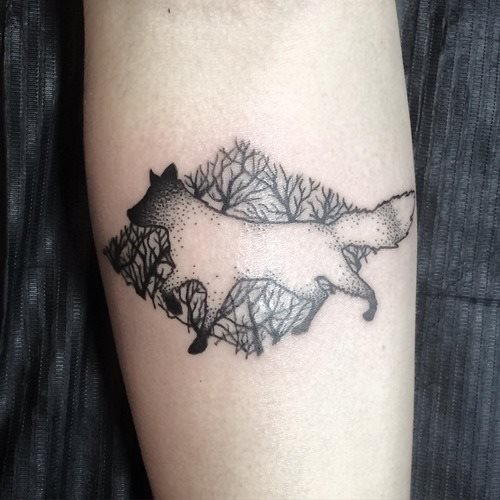 tatuaggio volpe 182