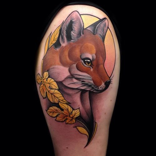 tatuaggio volpe 184