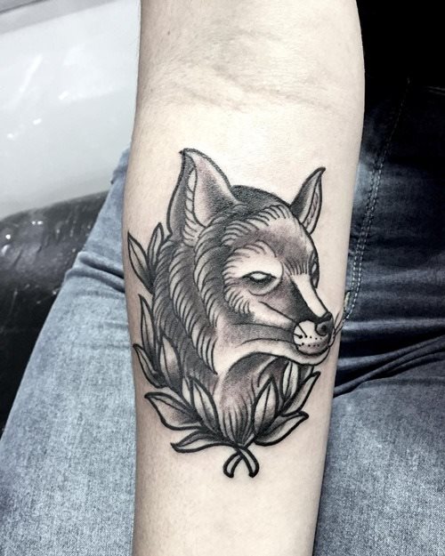 tatuaggio volpe 186