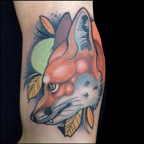 tatuaggio volpe 188