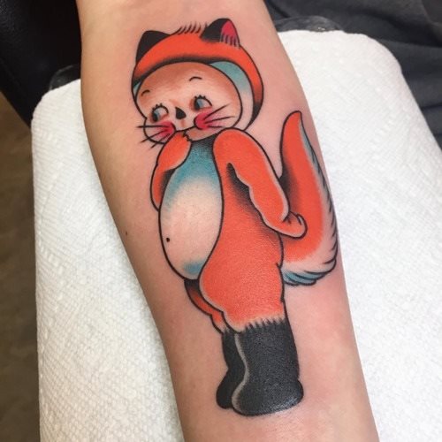 tatuaggio volpe 194