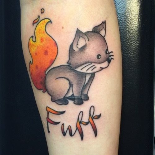 tatuaggio volpe 198
