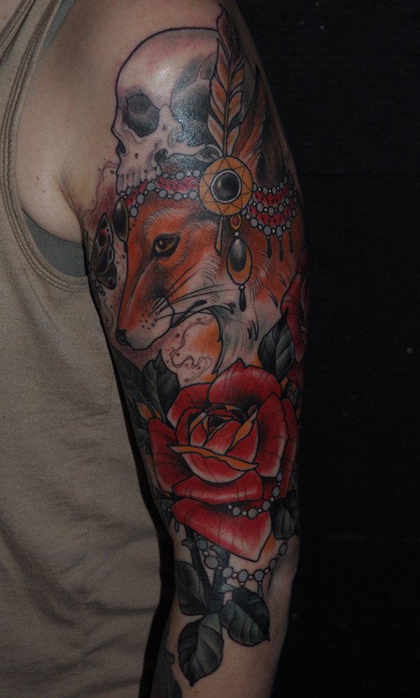 tatuaggio volpe 20