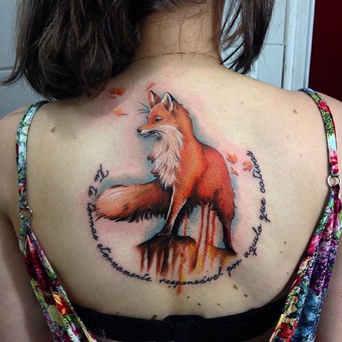 tatuaggio volpe 202