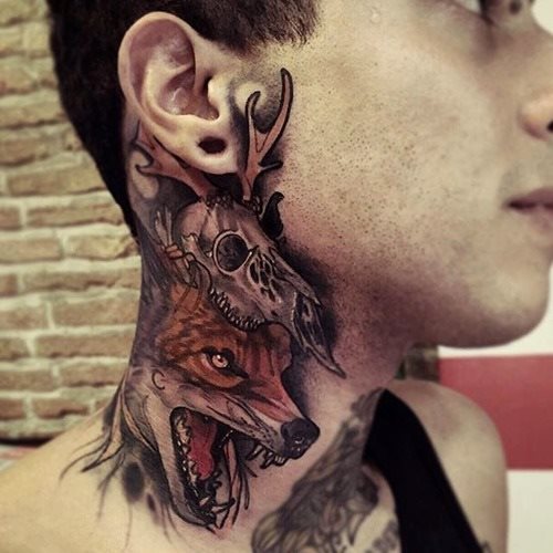 tatuaggio volpe 204