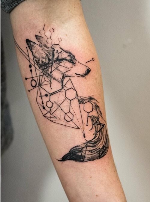 tatuaggio volpe 210