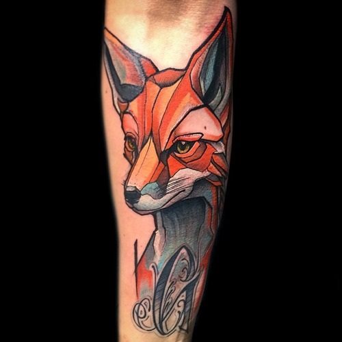 tatuaggio volpe 236