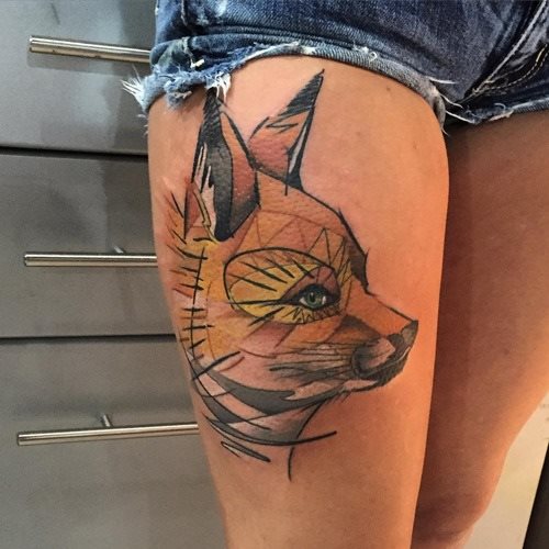 tatuaggio volpe 238