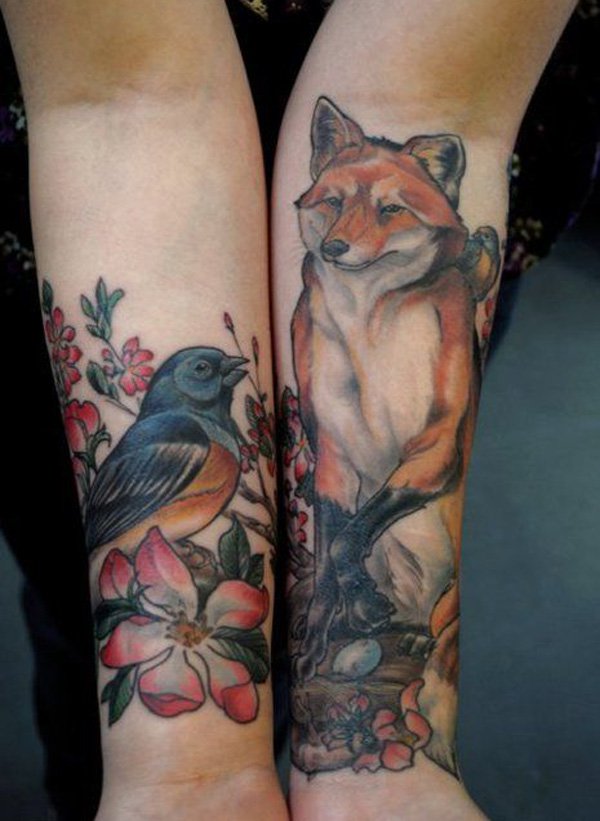 tatuaggio volpe 24