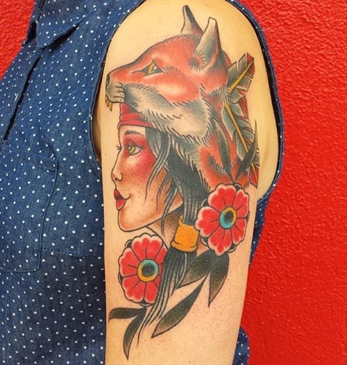 tatuaggio volpe 250