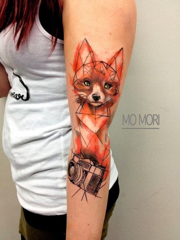 tatuaggio volpe 254