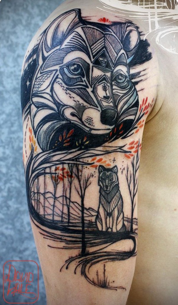 tatuaggio volpe 26