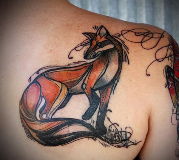 tatuaggio volpe 30