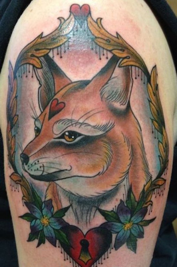 tatuaggio volpe 34