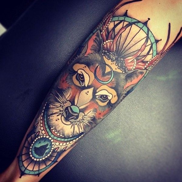 tatuaggio volpe 36