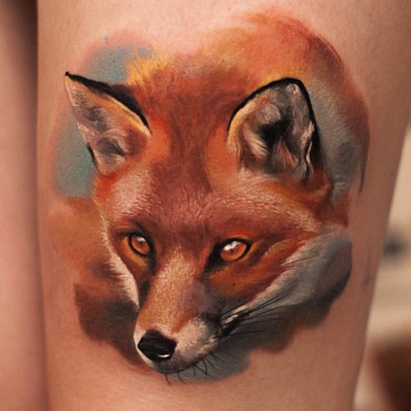 tatuaggio volpe 44
