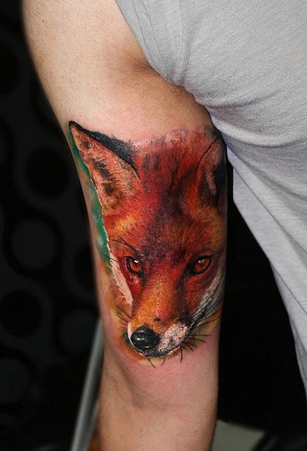 tatuaggio volpe 48