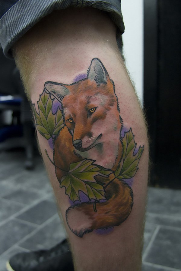tatuaggio volpe 52