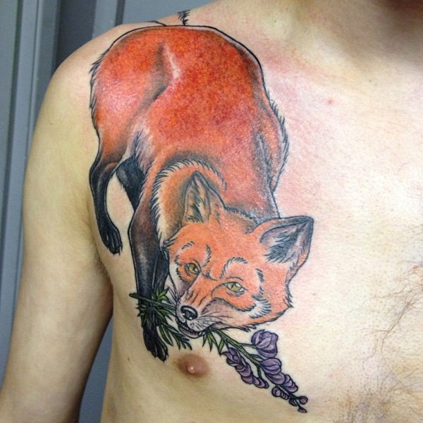 tatuaggio volpe 54
