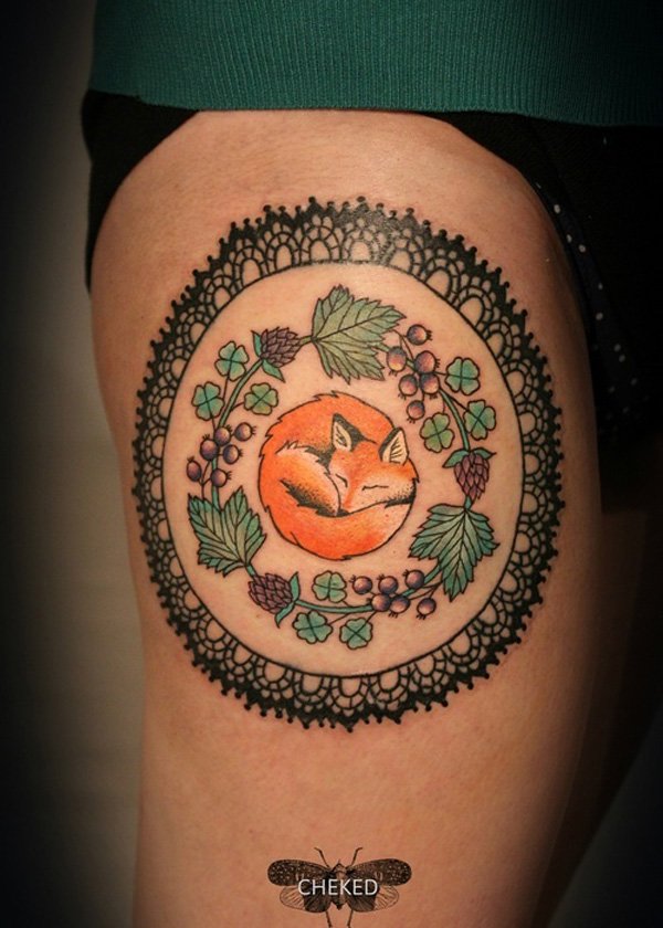 tatuaggio volpe 58