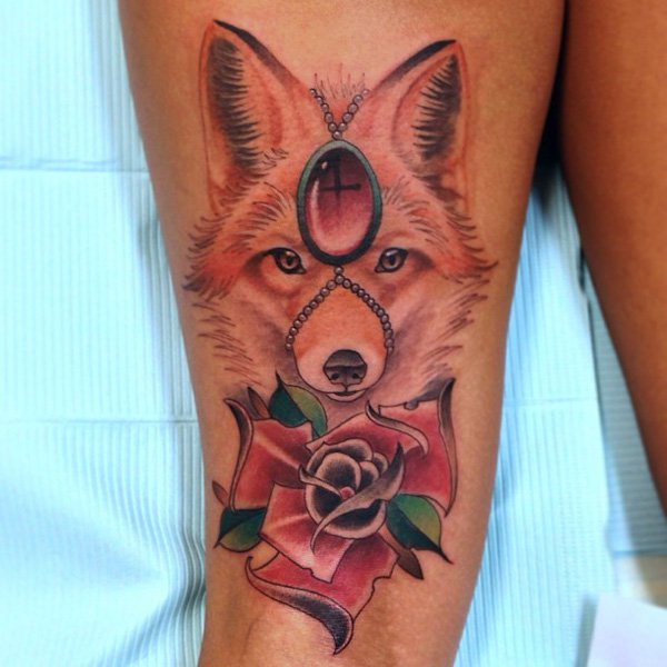 tatuaggio volpe 60