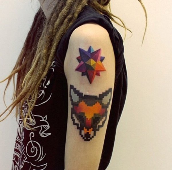 tatuaggio volpe 78