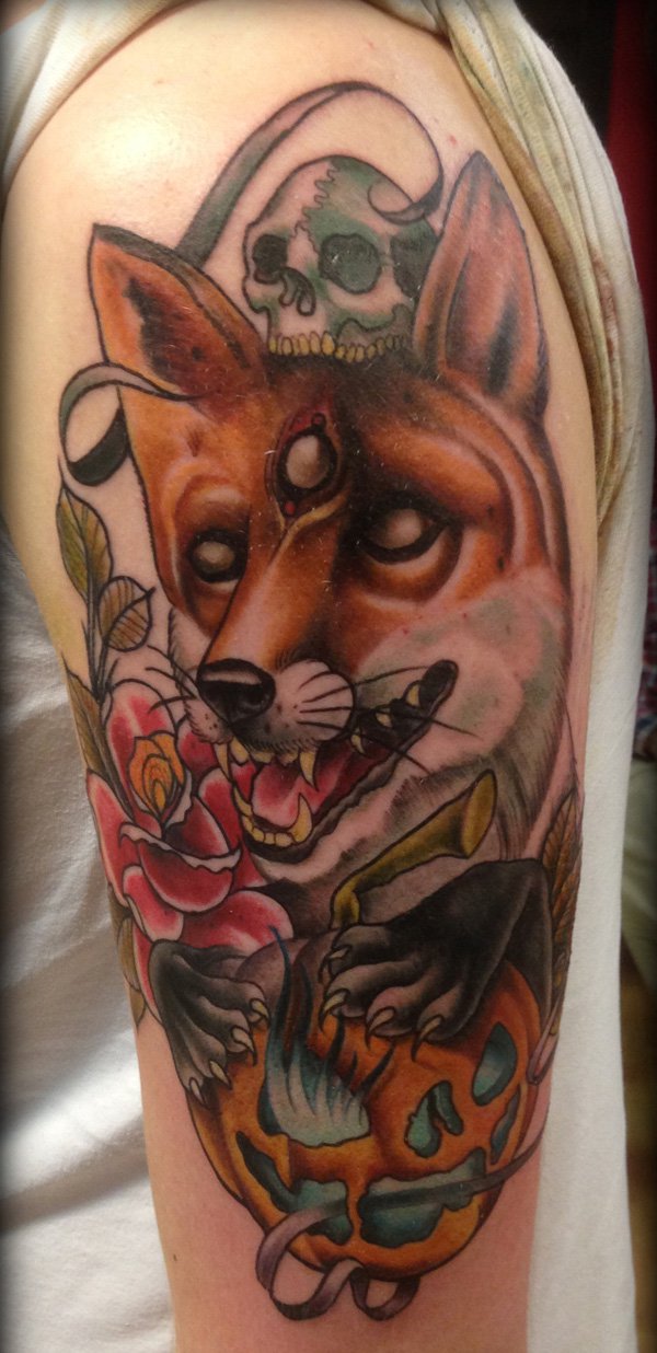 tatuaggio volpe 82