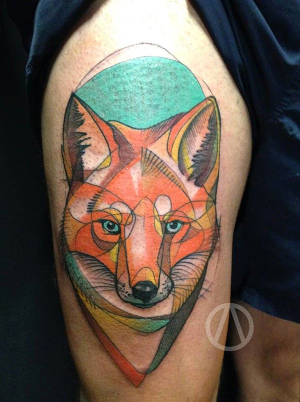 tatuaggio volpe 84