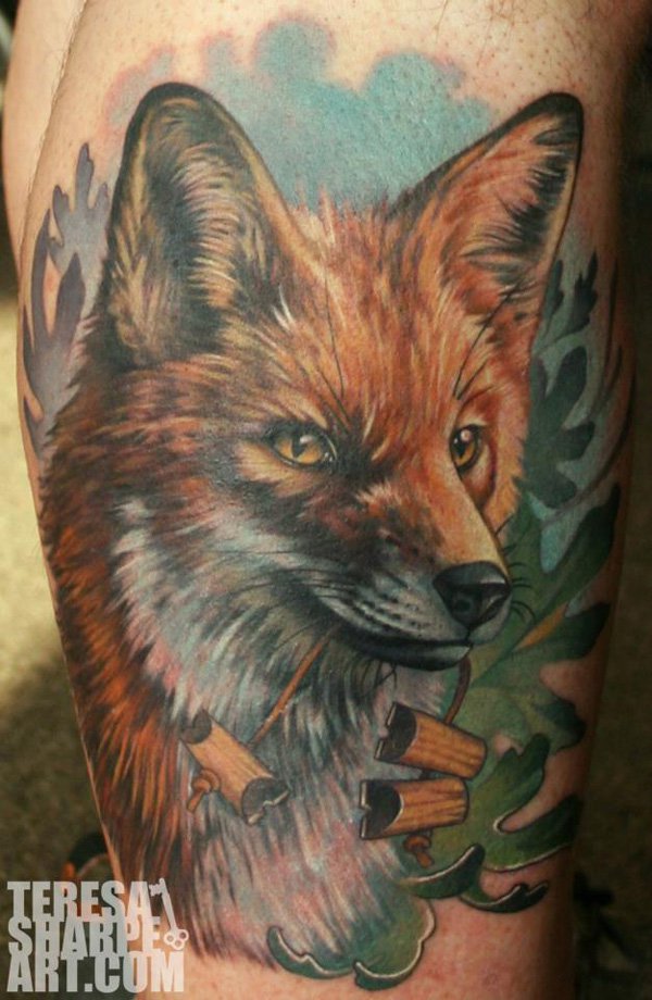 tatuaggio volpe 88