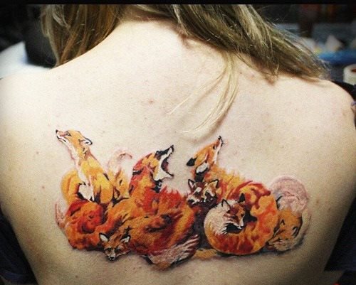 tatuaggio volpe 96