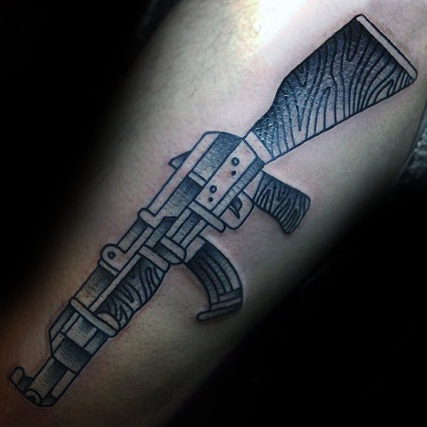 42 Tatuaggi Con Le Armi Ak 47 Con Significato