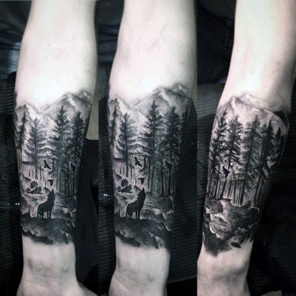 tatuaggio bosco 155
