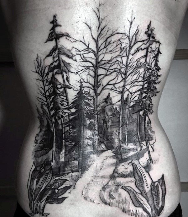 tatuaggio bosco 173