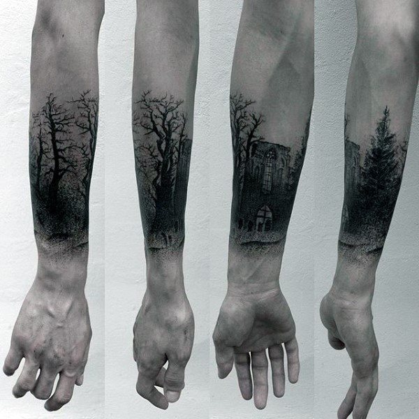 tatuaggio bosco 185