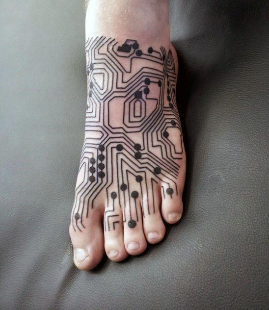 tatuaggio circuito elettrico 19