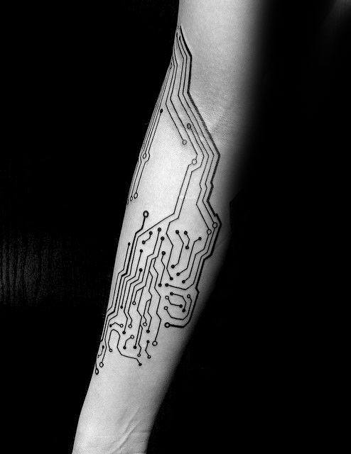 tatuaggio circuito elettrico 59