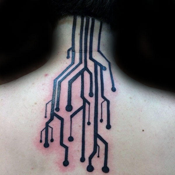 tatuaggio circuito elettrico 73
